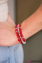 Load image into Gallery viewer, Colorfully Coordinated Red Bracelet