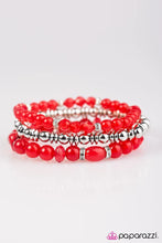 Load image into Gallery viewer, Colorfully Coordinated Red Bracelet