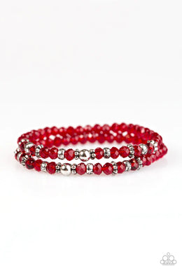 Crystal Cavalier Red Bracelet