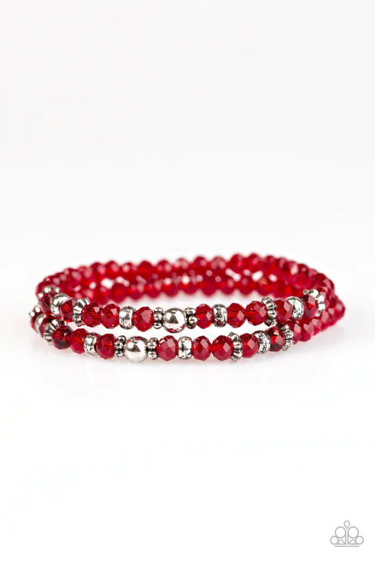 Crystal Cavalier Red Bracelet