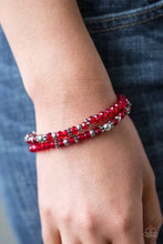 Load image into Gallery viewer, Crystal Cavalier Red Bracelet