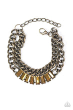 Load image into Gallery viewer, Plunge Into Grunge Brass Bracelet
