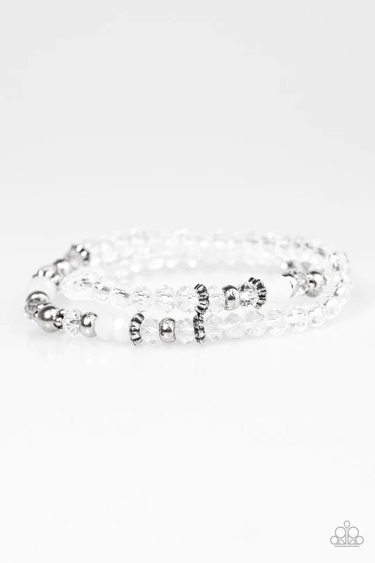Crystal Cavalier White Bracelet