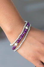 Load image into Gallery viewer, Colorfully Classy Purple Bracelet