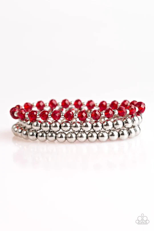 City Sleek Red Bracelet
