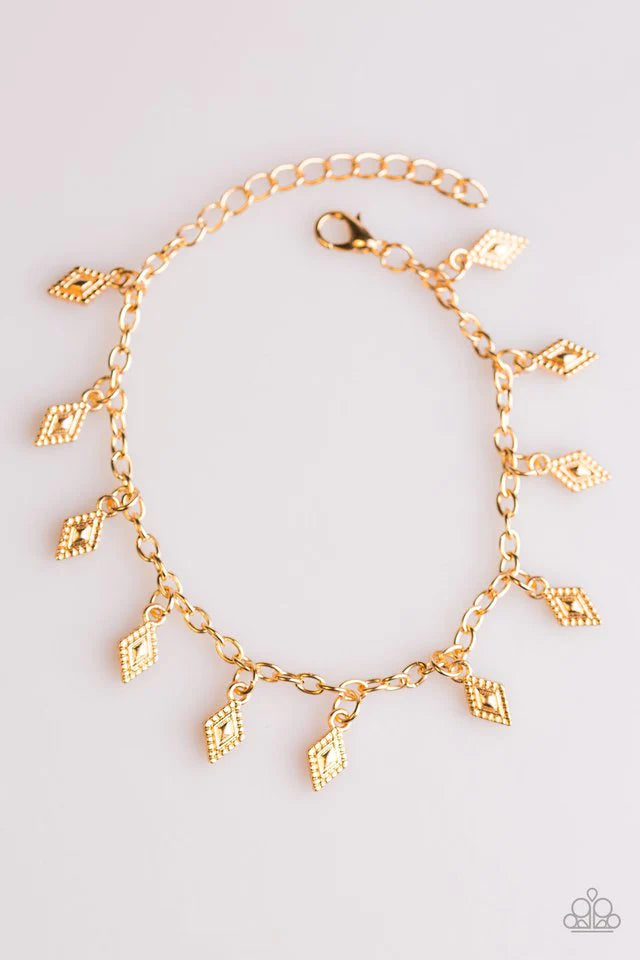 Diamond Dunes Gold Bracelet