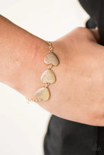 Load image into Gallery viewer, Hard Hearted Gold Bracelet