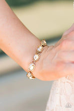 Load image into Gallery viewer, Deluxe Sparkle with Gold Gems Bracelet