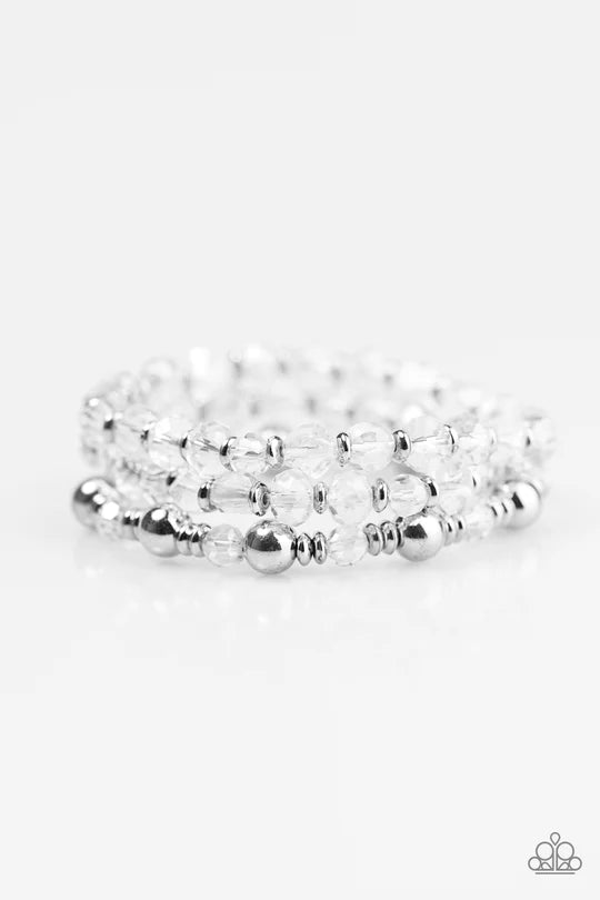 Magnificently Metro White Bracelet
