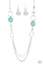 Load image into Gallery viewer, Grounded Glamour Blue Necklace