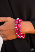 Load image into Gallery viewer, Show Us HUE's Boss Pink Bracelet