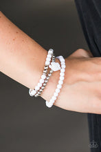 Load image into Gallery viewer, Waltzing Wildflowers White Bracelet