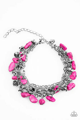 Colorful Cliffs Pink Bracelet