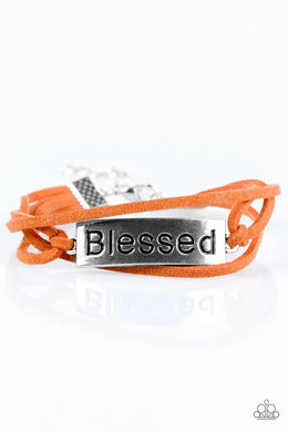 Feeling Blessed Orange Bracelet
