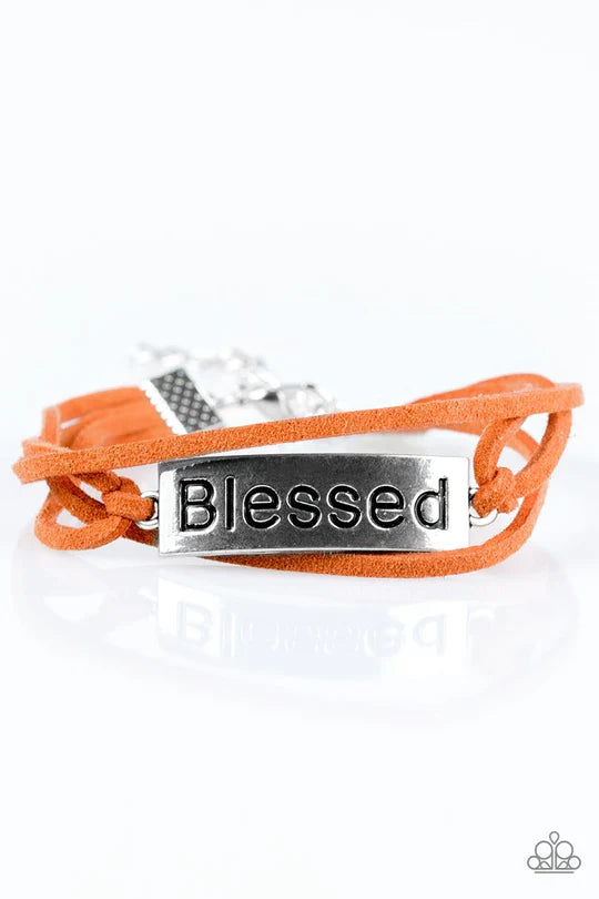 Feeling Blessed Orange Bracelet
