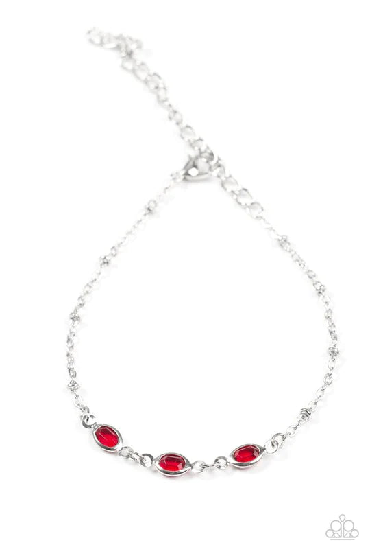 Center Stage Chic Red Bracelet