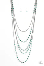 Load image into Gallery viewer, Sprinkled in Starlight Green Necklace