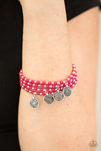 Load image into Gallery viewer, Gypsy Globetrotter Pink Bracelet