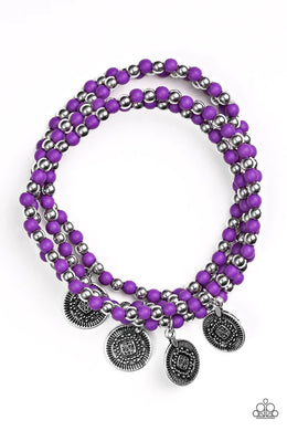 Gypsy Globetrotter Purple Bracelet