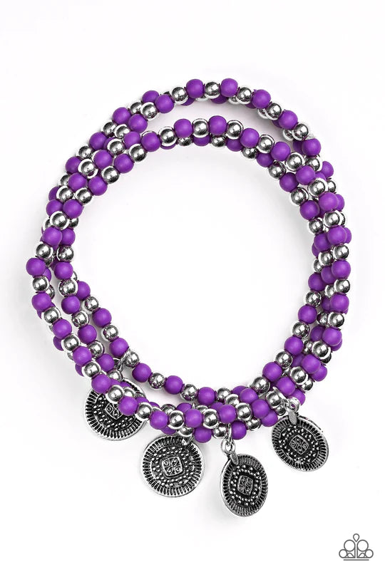 Gypsy Globetrotter Purple Bracelet