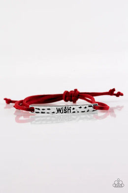Careful What You Wish For Red Bracelet