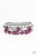 Load image into Gallery viewer, Not What You Know, but HUE You Know Purple Bracelet