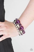 Load image into Gallery viewer, Not What You Know, but HUE You Know Purple Bracelet