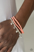 Load image into Gallery viewer, Springtime Sweethearts Orange Bracelet