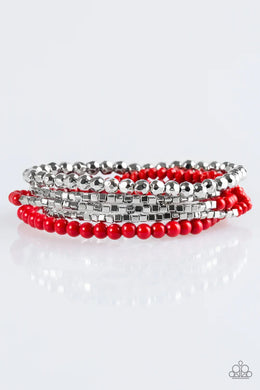Colorfully Chromatic Red Bracelet