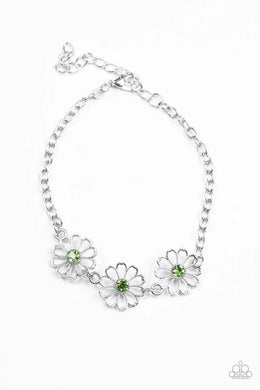 Dancing Daffodils Green Bracelet