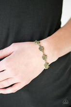 Load image into Gallery viewer, Wildflower Wonderland Brass Bracelet