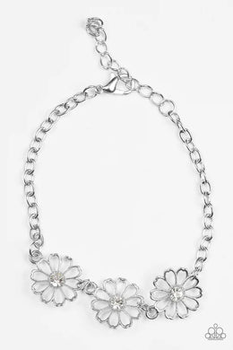 Dancing Daffodils White Bracelet