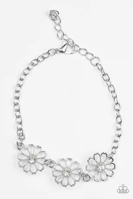 Dancing Daffodils White Bracelet