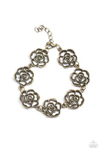 Load image into Gallery viewer, Nip It In the Rosebud Brass Bracelet