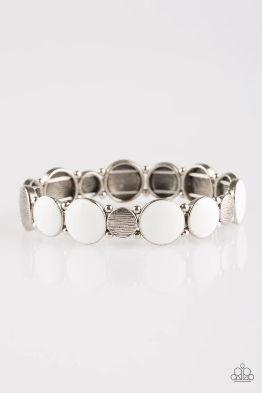Bubble Blast White Bracelet