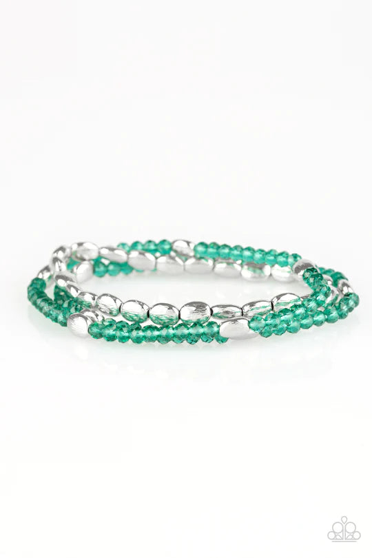 Hello Beautiful Green Bracelet