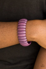 Load image into Gallery viewer, Peacefully Primal Purple Bracelet