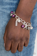 Load image into Gallery viewer, Lady Love Dove Purple Bracelet