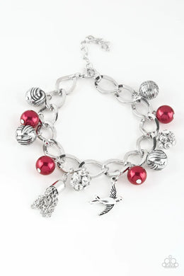 Lady Love Dove Red Bracelet