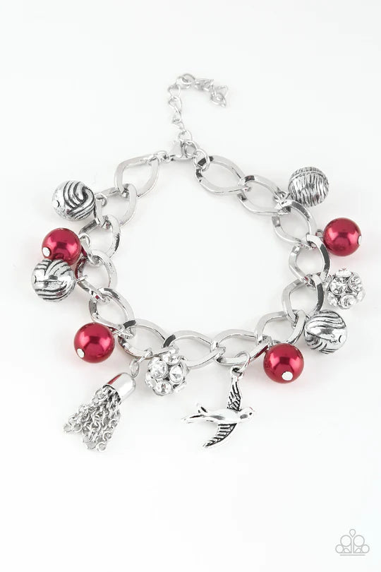 Lady Love Dove Red Bracelet
