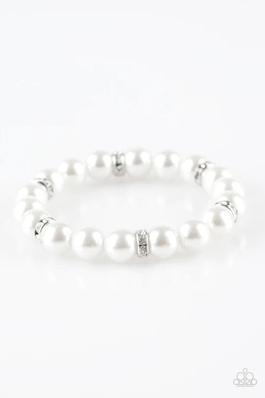 Exquisitely Elite White Bracelet