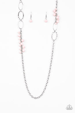 Flirty Foxtrot Pink Necklace