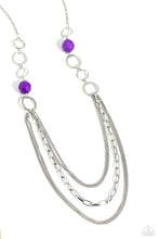 Load image into Gallery viewer, Margarita Masquerades Purple Necklace