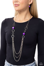 Load image into Gallery viewer, Margarita Masquerades Purple Necklace