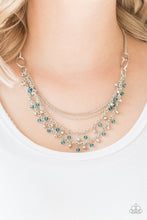 Load image into Gallery viewer, Financially Fabulous Blue Necklace