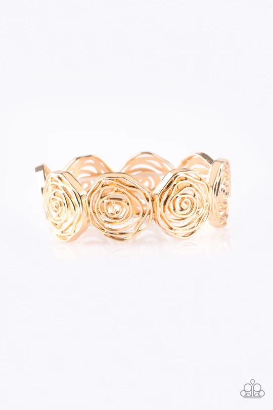 Beat Around the Rosebush Gold Bracelet