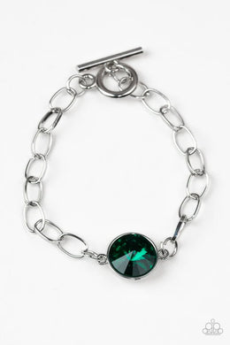 All Aglitter Green Bracelet