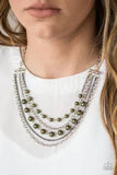 Load image into Gallery viewer, Metro Modest Green Necklace