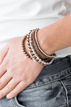 Load image into Gallery viewer, Metro Mix Up Brown Bracelet