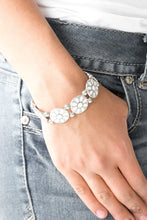 Load image into Gallery viewer, Dancing Dahlias White Bracelet